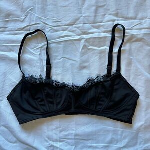 STEELE by Amanda Steele Vada Black Lace Bralette